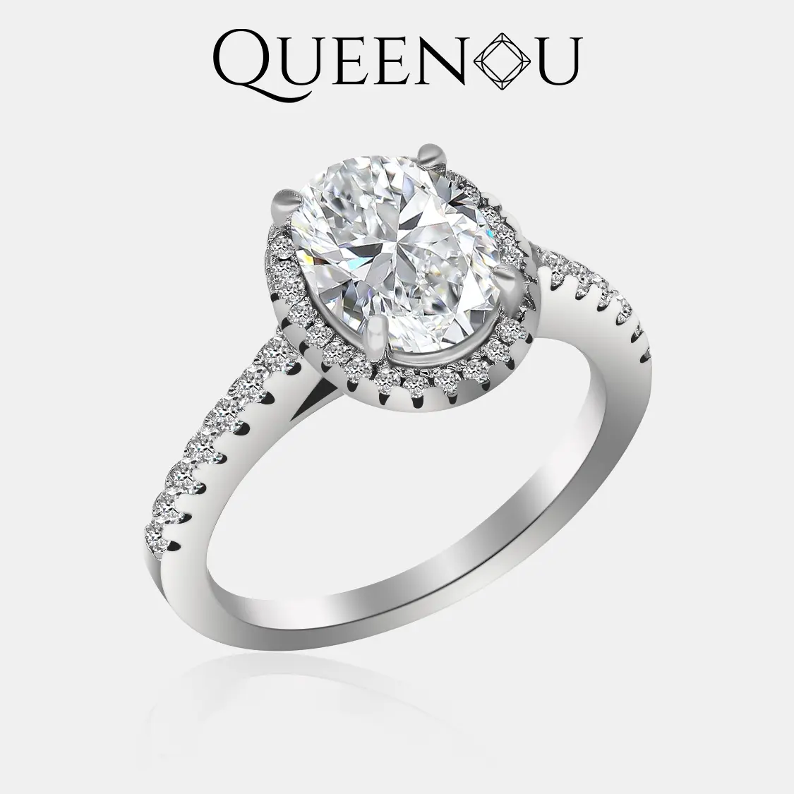 【876】Promotional Event Brilliant Starry Sky Synthetic Moissanite Ring  synthetic moissanite