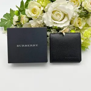 Pre-owned BURBERRY As Shown Shoulder Bags Grained Leather Square Coin Purse bb1506gh
