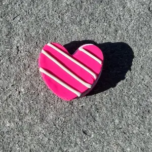 Hot Pink Valentines Macaroon Magnet
