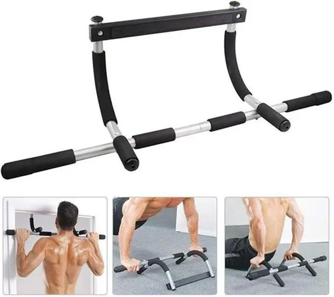 Adjustable Steel Multi-Exercise Pull-Up Bar - US Stock Black Home Fitness Gymnastic Bar for Whole Body Workout Home Gym, Multi-Exercise Pull-Up Bars