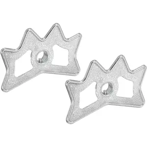 Billiard Bridge Head, 2 Pack Aluminum Alloy Pool Billiard Cue Stick Bridge Plug-in Billiard Accessories for Pool Table, Silver Tone
