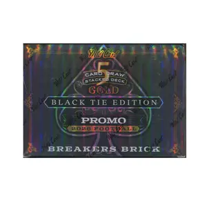 2026 Wild Card Five Card Draw Stacked Deck Gold Football Black Tie Edition Breaker's Brick Box