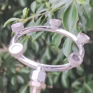 High-Pressure Stainless Steel Agricultural Ring Spray Head, 5 Nozzles, M14×1.5mm Thread, Ideal for Farming and Gardening Sprayers