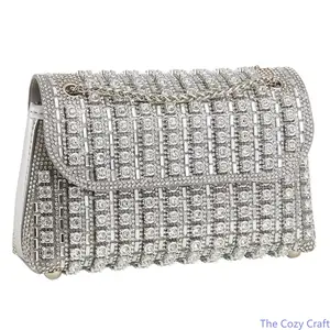 Elegant Evening Bag for Women, Chic Rhinestone Chain Crossbody Purse, Trendy Party Handbag, Stylish Formal Clutch, Perfect for Banquets & Special Occasions, Glamorous Fashion Accessory