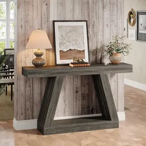 LITTLE TREE Farmhouse Console Table, 55-Inch Rustic Sofa Table with Storage, Industrial Wooden Entryway Table for Hallway, Living Room, Entry Table LITTLE TREE Farmhouse Console Table, 55-Inch Rustic Sofa Table with Storage, Industrial Wooden Entryway Table for Hallway, Living Room, Entry Table