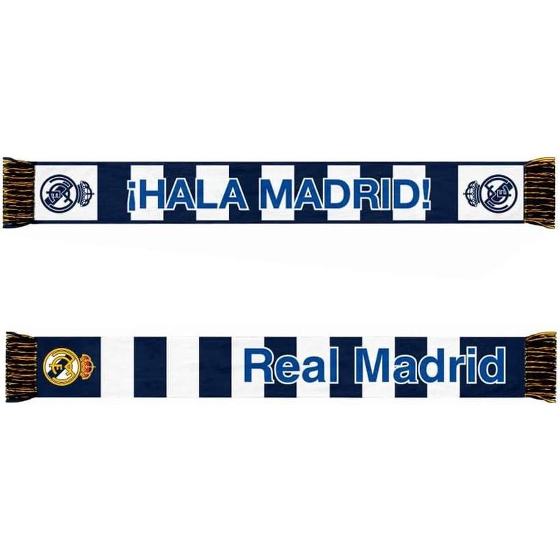 Real Madrid CF Ultimate Fan Pack: Soccer Ball, Scarf, Jacket & Shirts 5-Piece Value Set - Unisex Adult - RMUFP-SP-2