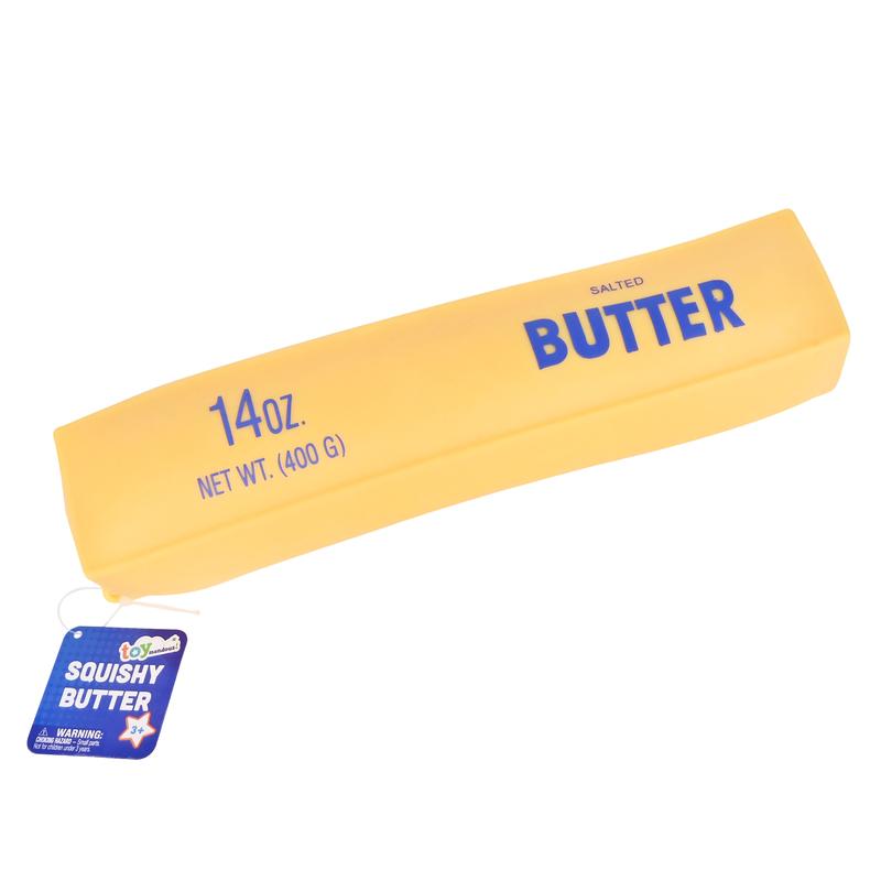 Large Squishy Butter - Stress BallToy for Kids & Adults, 10+ Inch Jumbo Stick, Perfect Gag Gift for Ages 3+, Sensory Fidget Toy