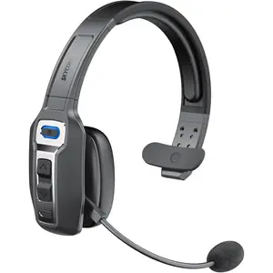 Bluetooth V5.2 Headset with AI Noise Cancelling Mic, 65-Hour Battery, Connect 2 Devices, Trucker Headset for Remote Work, Online Meetings and Business Travel