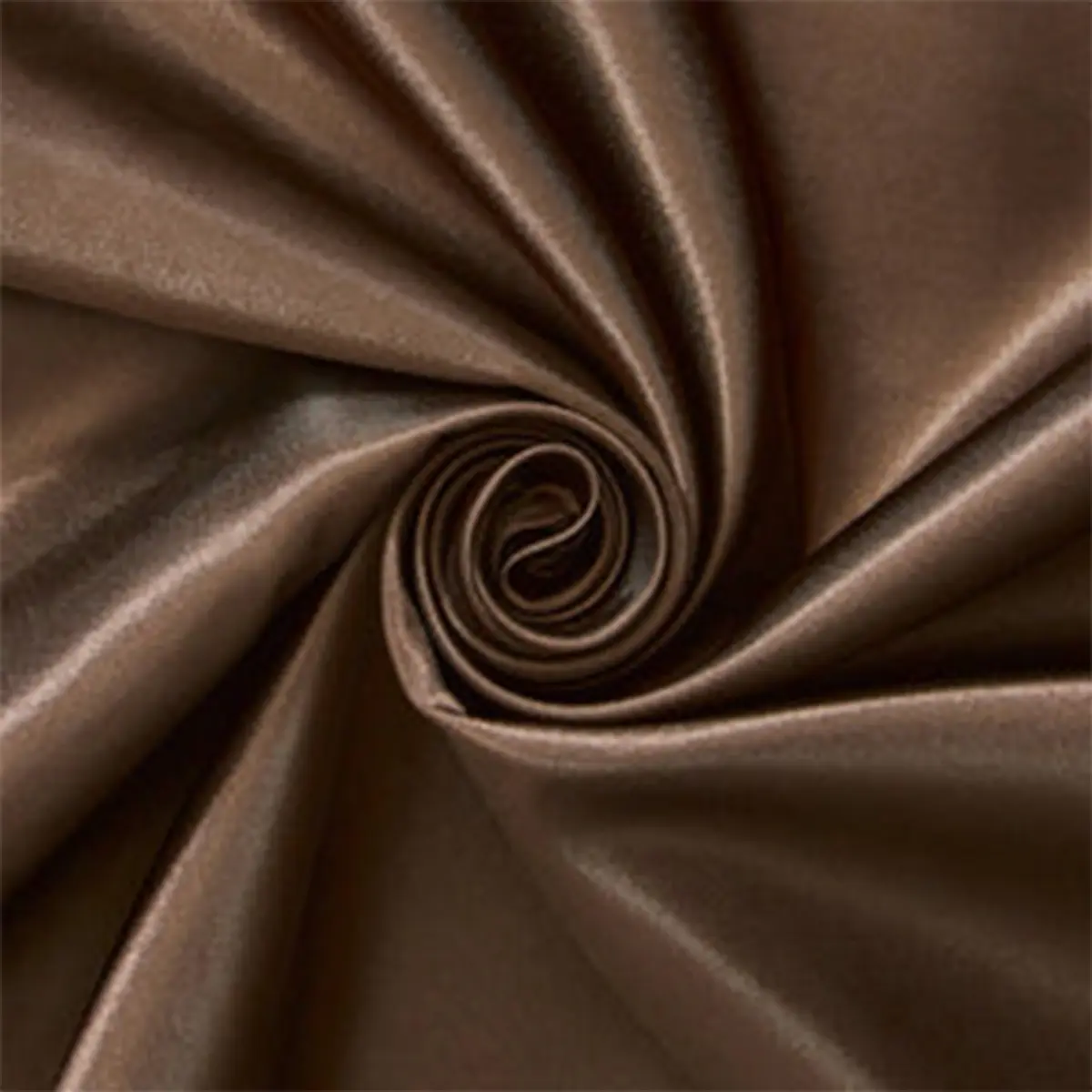 Brown Polyester Charmeuse Satin Fabric by the yard | 58" Wide