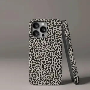 Leopard Print iPhone Case Chic Neutral Shockproof Cover  Tan Leopard Design Tough Hard IPhone Case, Gift for her for him iPhone case