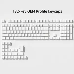 Womier Gradient Double Shot PBT Keycaps,Shine Through Custom Keycap Cherry Profile for All Layout Keyboard,Only keycaps