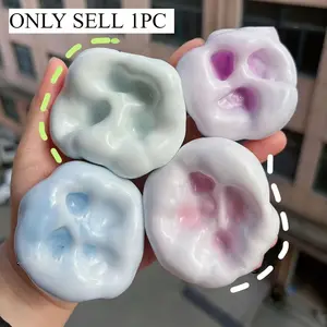 Squishy Jelly Fidget Toy, Soft Slow-Rebound Squishy Toy in Vibrant Colors, Perfect Stress-Relief Toy & Party Filler, Halloween & Christmas Gift