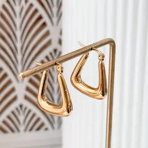 Triangle Hoop Earrings