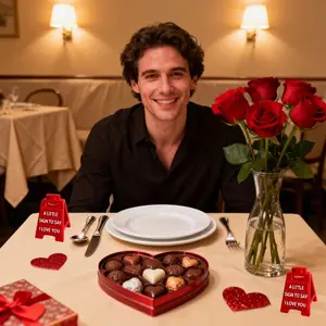 One Piece Mini Indicator Board, 3D Printed Heart Decoration, Romantic Valentine Gift, Desktop Message Board, Couple Fashion Table Gift