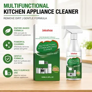 Multifunctional Kitchen Cleaner Spray 100ml Safe Non Toxic Appliance Countertop Sink Stove Microwave Fridge Fast Grease Removal Daily Multi Surface Cleaning Gentle Effective Eco Friendly Household Use