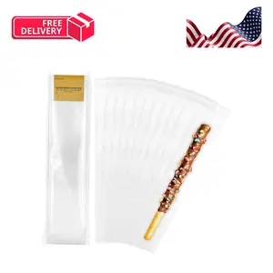 200Pcs 2x10 Inches Self Sealing Cellophane Bags Clear