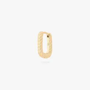 Studs Square Twist Huggie