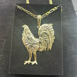 Silver Gold Plated Rooster pendant