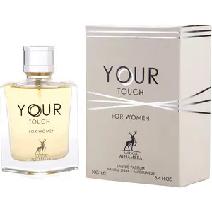 Maison Alhambra Your Touch Women's Eau De Parfum, Woody Floral Fragrance Blend with Floral Scents, Amber Vanilla Notes and Musky Finish