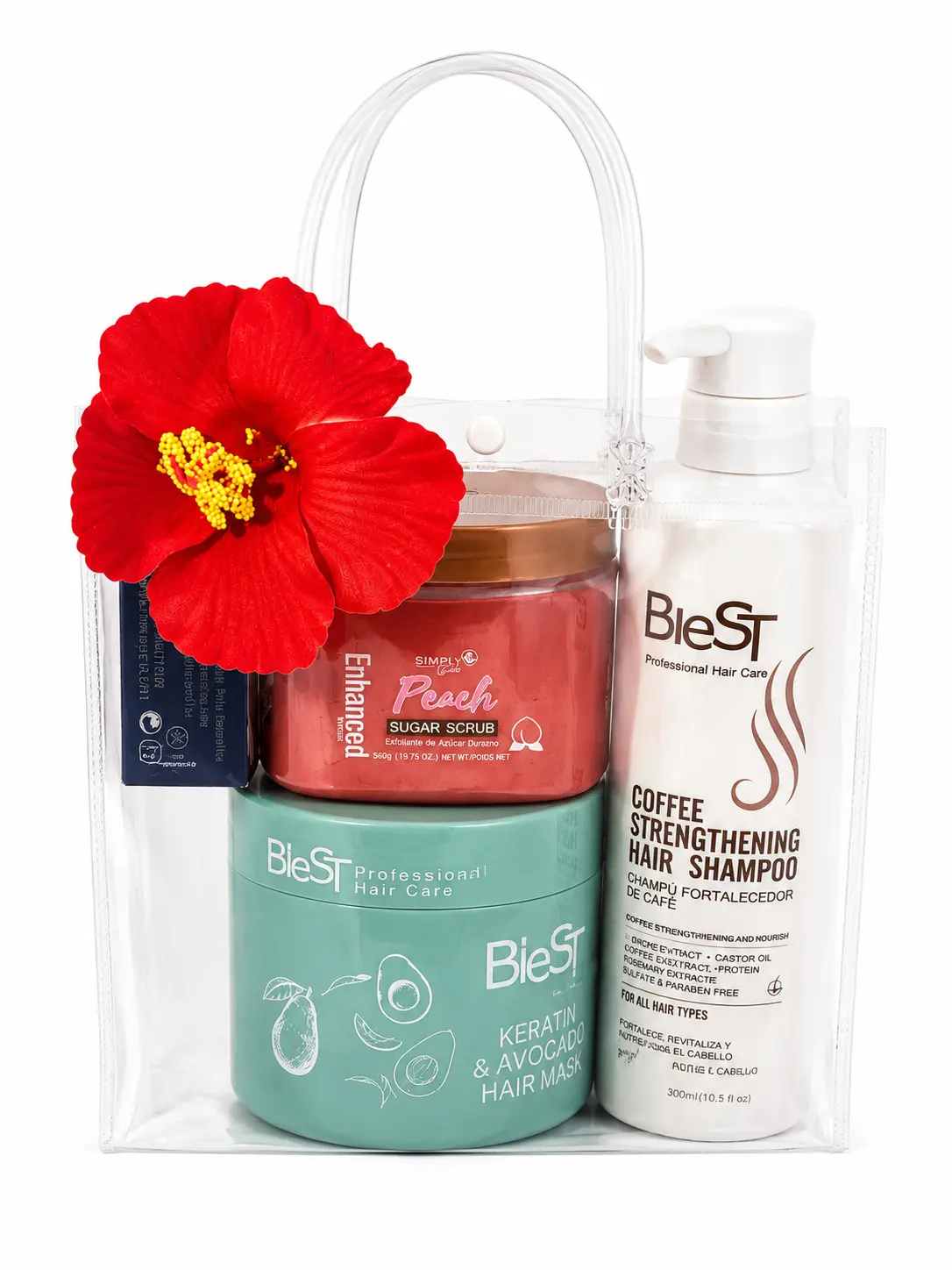 TRASPARENT STORAGE BAG SET WITH ACCESORIES