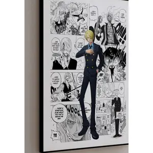 Manga Poster - Sanji Vinsmoke - Curated Manga Panels - Digital Print