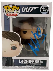 Mads Mikkelsen Authentic Autographed LeChiffre James Bond 692 Funko Pop Figure