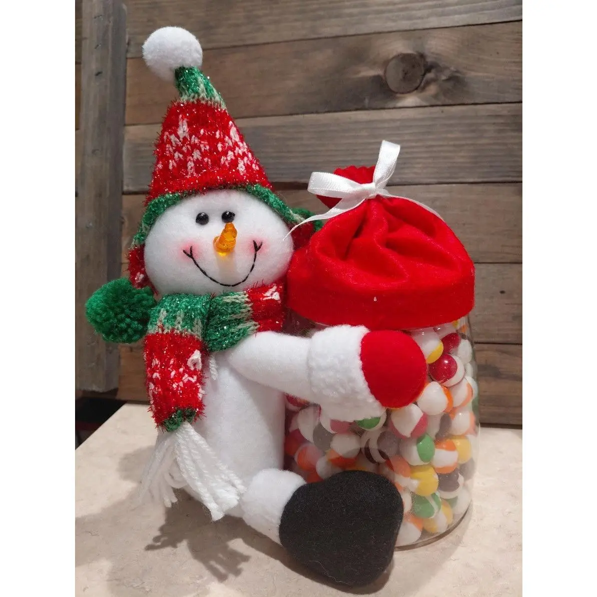 Freeze Dried Snowman Skittle Plushie