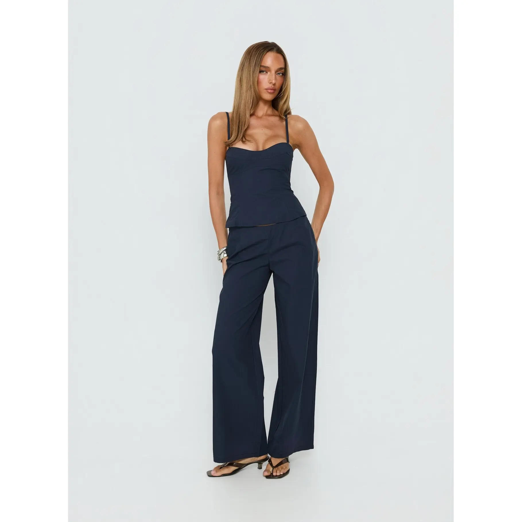 Kierstyn Corset Set Navy