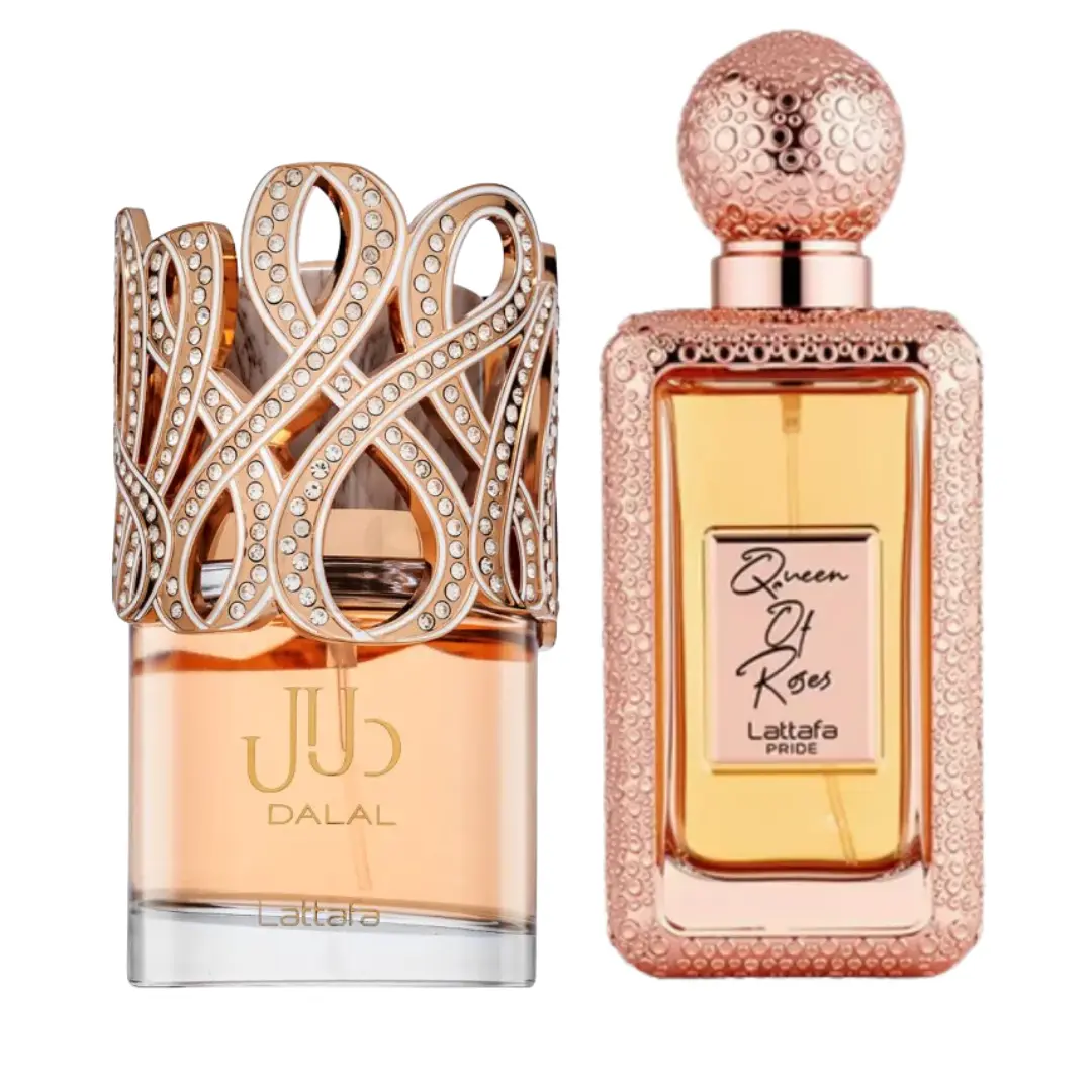 Lattafa Dalal + Queen Of Roses Women's Fragrance Duo, 2-Pack 100