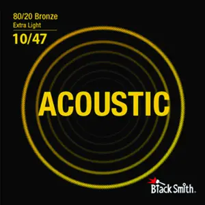 BLACKSMITH Acoustic 6 String Set, 80/20 Bronze - Extra Light 10-47