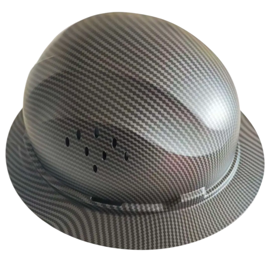 Hard Hat with 6-Point Ratchet Suspension, Dial Adjustment Knob, Washable Sweatband, Chin Strap, Cooling Pads, Load Distribution Lightweight Protective Headgear for Construction, Outdoor Jobs