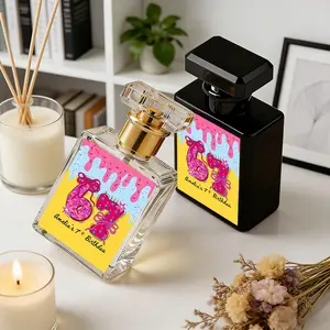 High-End Portable Perfume Bottle, 50ML Refillable Container, Artistic Oil Painting Design, DIY Perfume Bottles, Travel-Friendly Gift