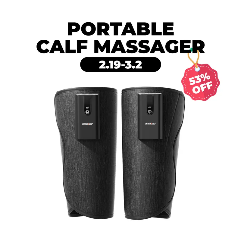 CINCOM Wireless Leg Massager with Heating, Calf Airbags, Multiple Modes, and Intensity Levels for Optimal Relaxation – A Thoughtful Gift for Any Occasion