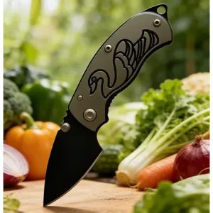 Owl Pattern Folding Pocket Knife | Portable Stainless Steel Utility Tool for Everyday Carry Compact EDC Tool for Camping, Hiking & Daily Use