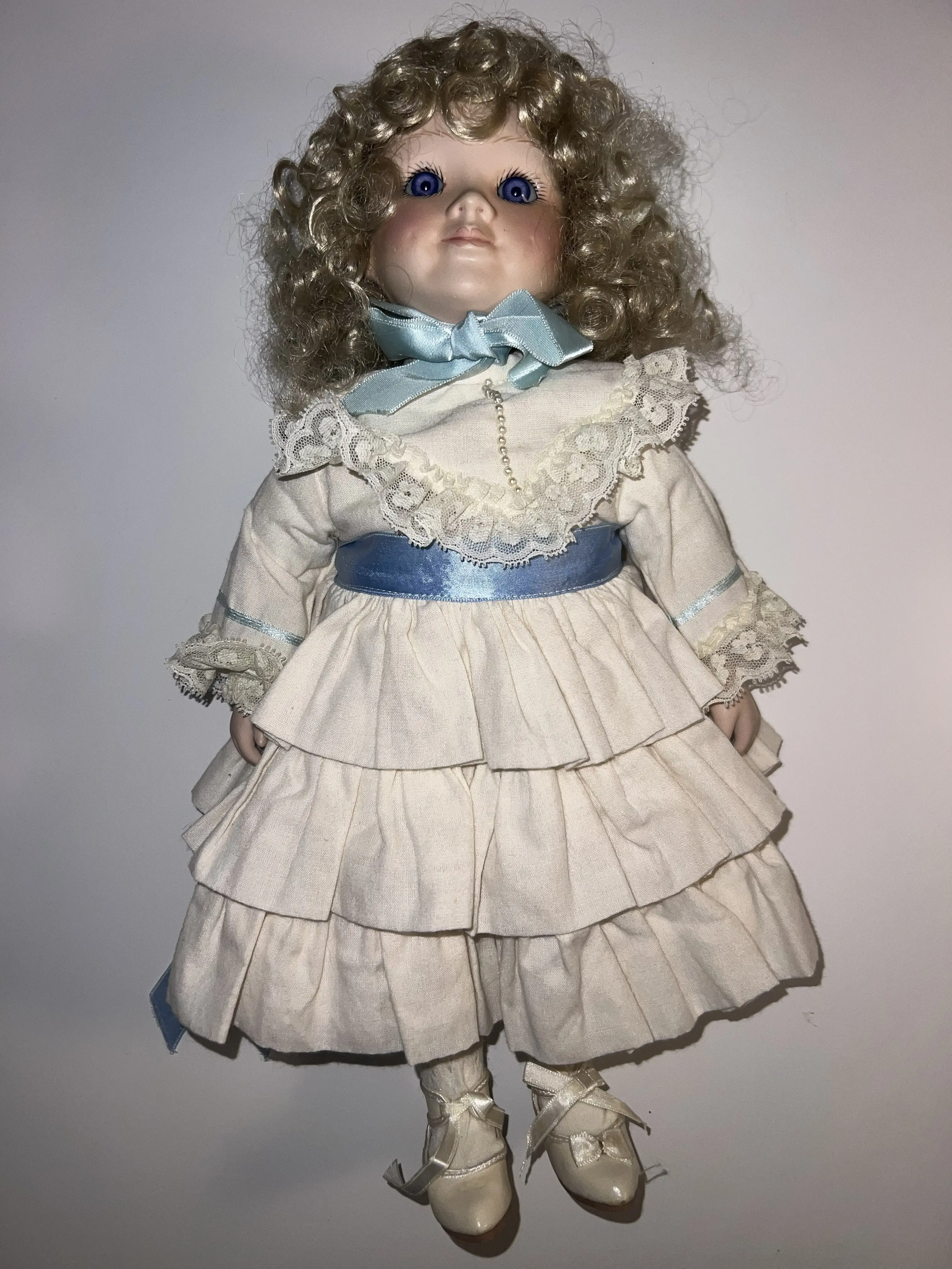 Haunted Porcelain Doll “CASSIEL” 14 inch Victorian Spirit Vessel