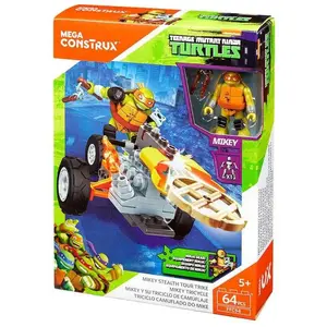 Mega Construx Teenage Mutant Ninja Turtles Mikey Stealth Tour Trike Set