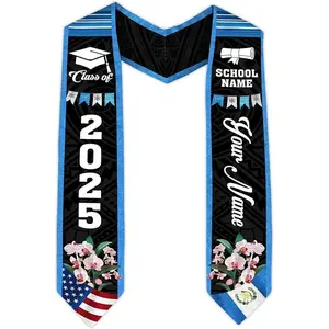 Custom Guatemalan Graduation Sash, Class of 2026 Senior Gift