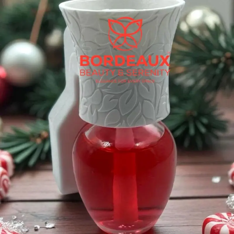 Bordeaux Beauty & Serenity Plug-ins - Available in All 11 Fragrances - Decorative Design with Red Liquid