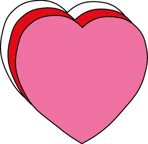 SHAPES ETC. Large Tri Color Creative Foam Cut-Outs - Heart