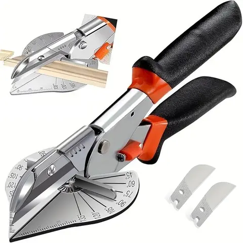 Angle-Adjustable Proportional Diagonal Cutter, Heavy-Duty Multifunctional Handheld Tool with Ergonomic Grip, Durable Steel Blades for Clean and Smooth Precise Cutting, Less Hand Strain for DIY Enthusiasts’ Home Craft, Woodworking Projects