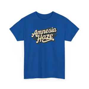 Amnesia Haze - Unique Cannabis Strain Graphic T-Shirt - 100% US Cotton, Unisex, Multiple Colors & Sizes