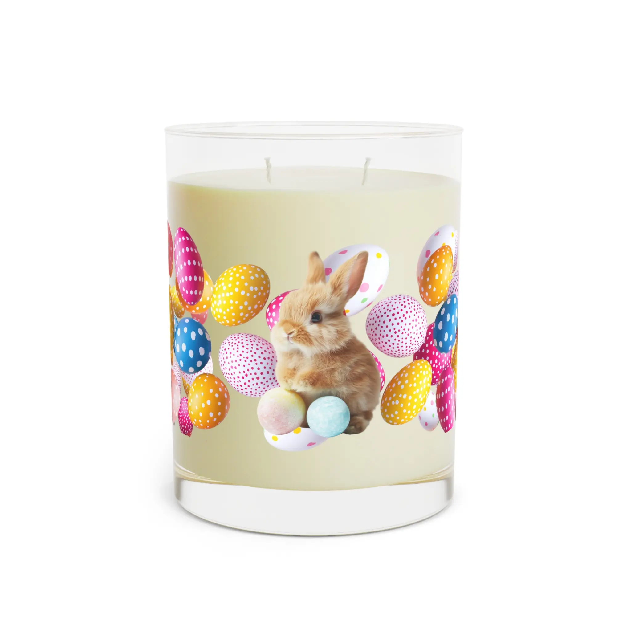 Scented Candle - Bunny and Easter Eggs Design, 11oz