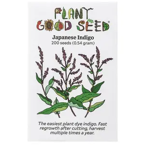 Japanese Indigo Seeds for Planting: Natural Dye Plant for Home Garden, Easy to Grow, Persicaria Perennial, Makes a Blue Green Pigment -200 Seed Packet