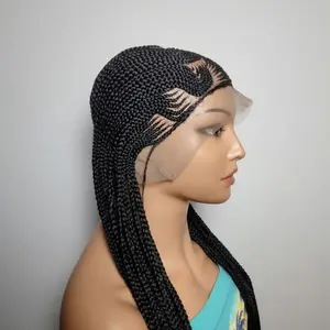 Braided Wig. Cornrow Braids. Full Lace Baby Hair. Lemonade Braids