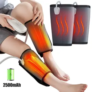 Air Compression Leg Massager with 3 Massage Levels & Auto Shut Off Feature for Foot and Calf Comfort and Relaxation Calf Massager for Circulation and Muscle Recovery, Air Compression Device for Calves, Relives Muscle Soreness and Swelling Pain