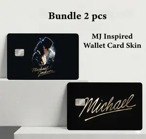 Michael Jackson Inspired Card Skin, King Of Pop Tribute Design  Dedit Card Cover, Retro Music Vinyl Sticker, Aesthetic Wallet Decor, MJ Fan Gift