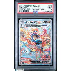 2024 Pokemon Twilight Masquerade Greninja EX Special Illustration Rare PSA 9