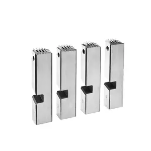 HSS Steel Pipe Threading Dies, 4-Pack Right-Handed Hand Tools, 2-1/2 to 4 NPT Sizing, Compatible with Pipe Threading Machines