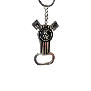 GS – Kenworth Bottle Opener Keychain Chrome Zinc Epoxy