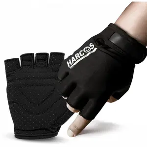 Harcos Weightlifting Gym Gloves for Men & Women – Workout Gloves Full Palm Protection & Strong Grip – Breathable Fingerless Exercise Gloves for Fitness,Training, Cycling Gear